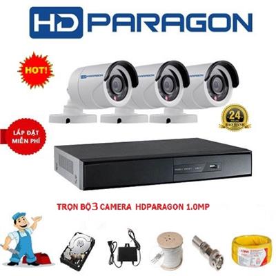 Trọn bộ 3 camera HD PARAGON 1.0M